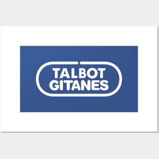 Talbot Gitanes F1 team logo 1981-82 - Ligier Matra, Jabouille,Laffite, Cheever, Tambay - white print Posters and Art